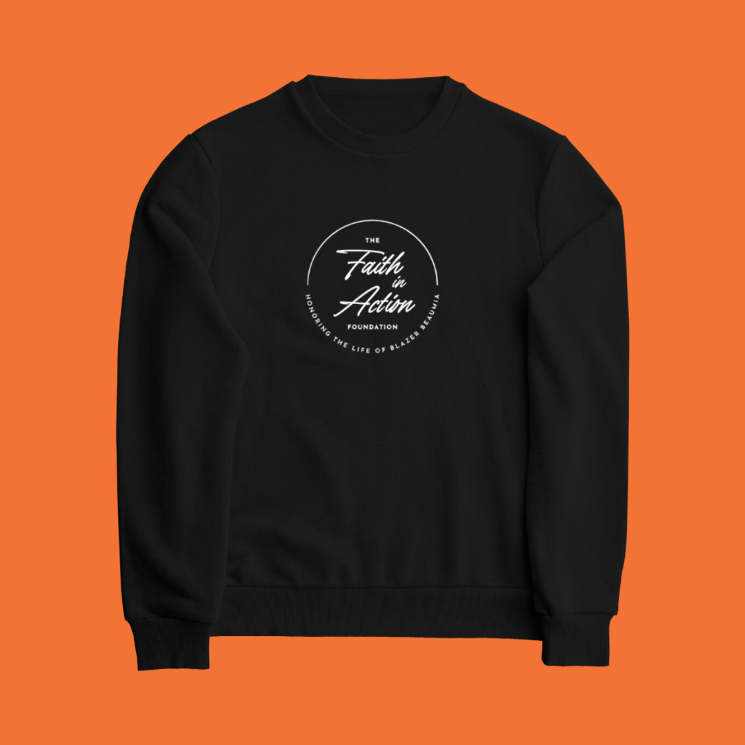 Adult Black Crewneck